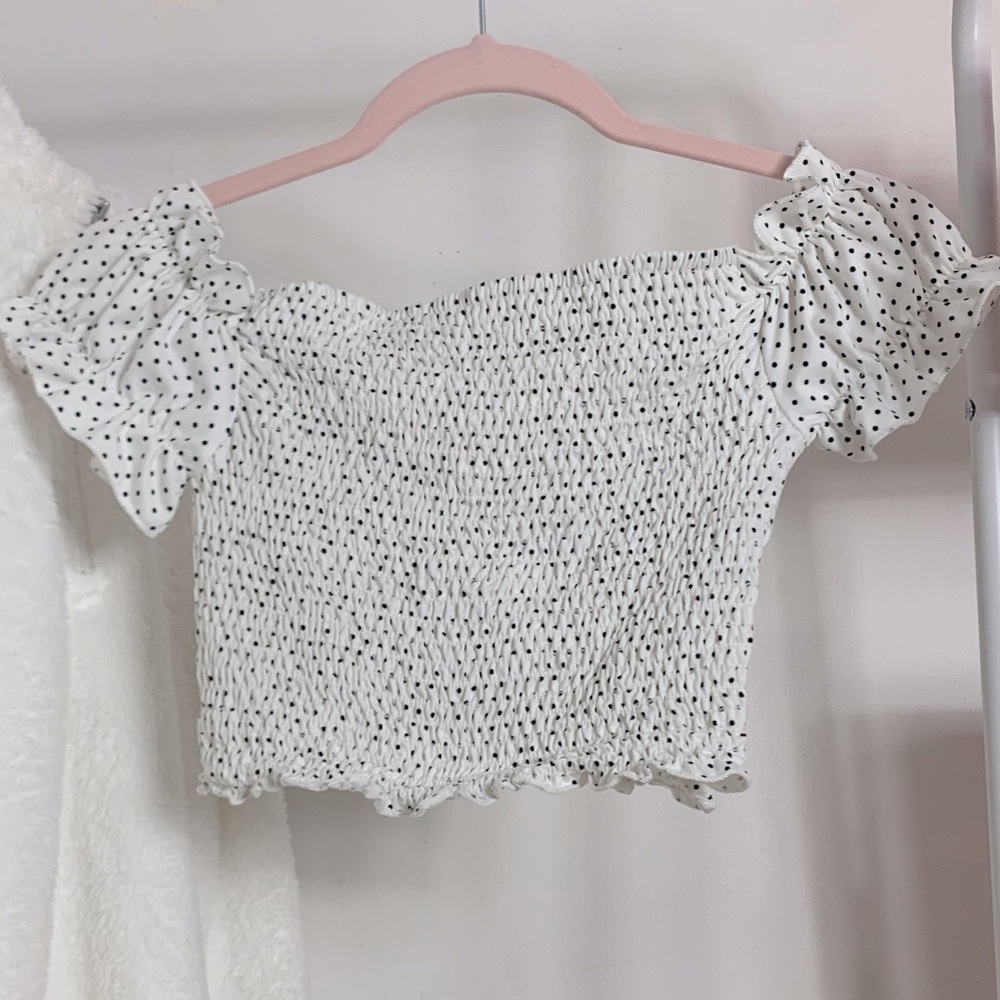 Polka Dot Crop Top
